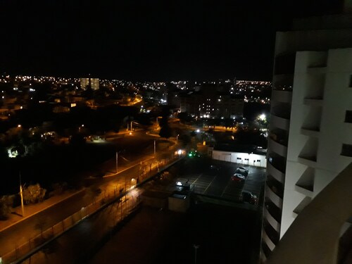 Next to the Thermas dos Laranjais park. Watch the sunrise every day.