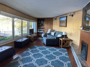 TV, fireplace - Enjoy waterfront serenity!  Boating, swimming, fishing, and wildlife watching at your front door (Eatonville)