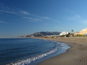 Aan het strand