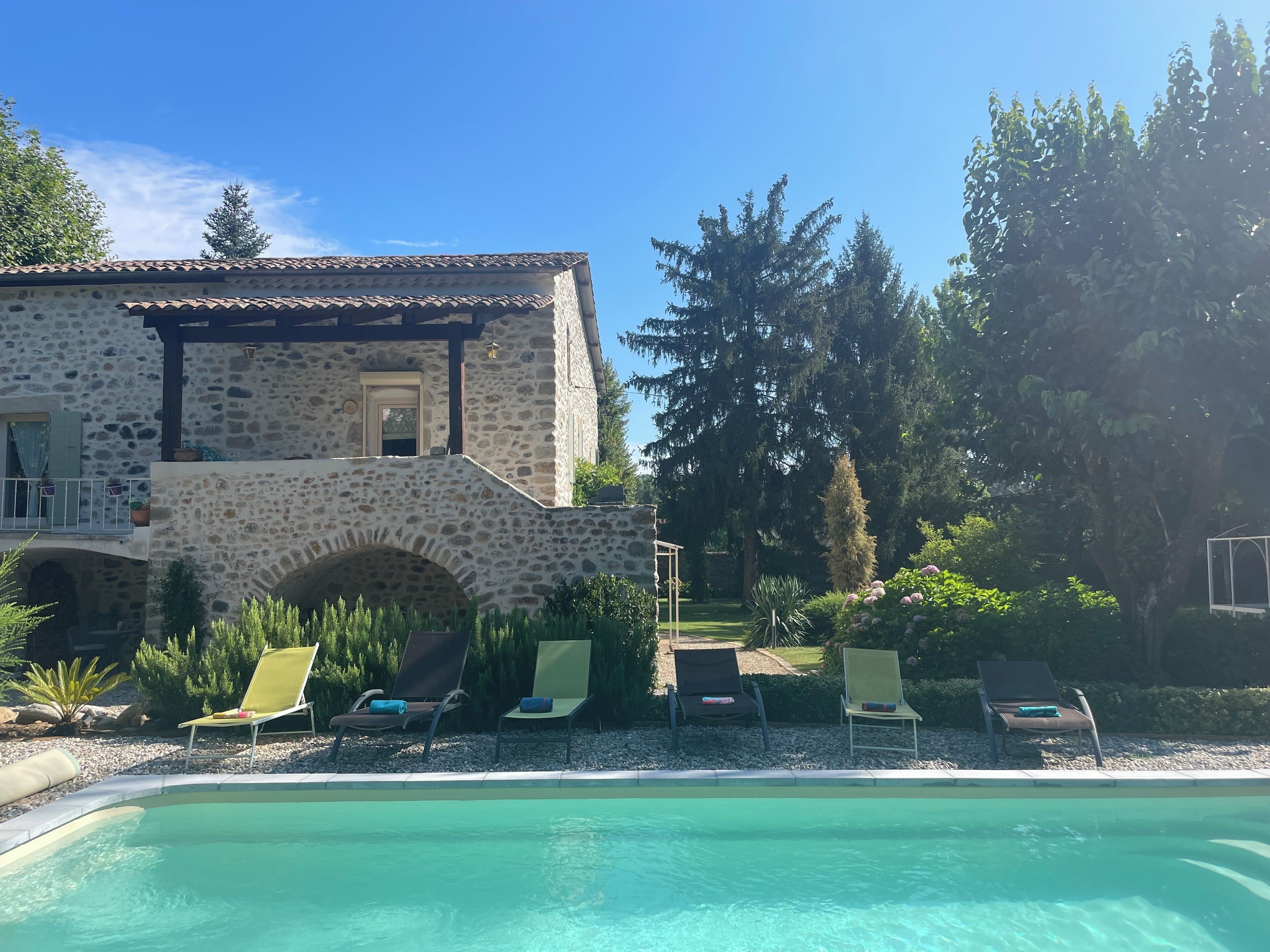A heated pool