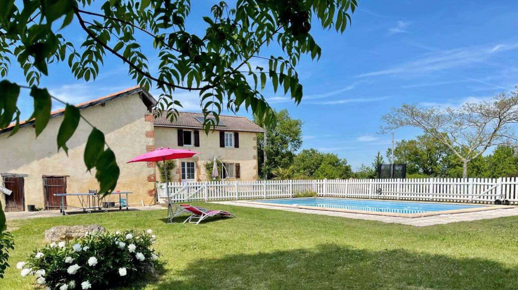 Piscine extérieure, piscine chauffée