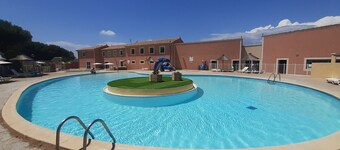 Typical farmhouse with large terrace, private garden and pool access