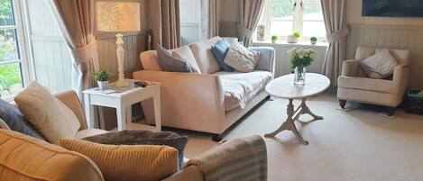 Smart-TV, Kamin, Bücher