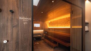 Sauna, tina de hidromasaje, baño de vapor y baño turco o hammam