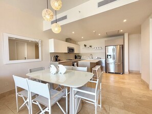 Fridge, microwave, oven, stovetop - Coastal Terrace 2BR Marina Mirage (Río Hato)
