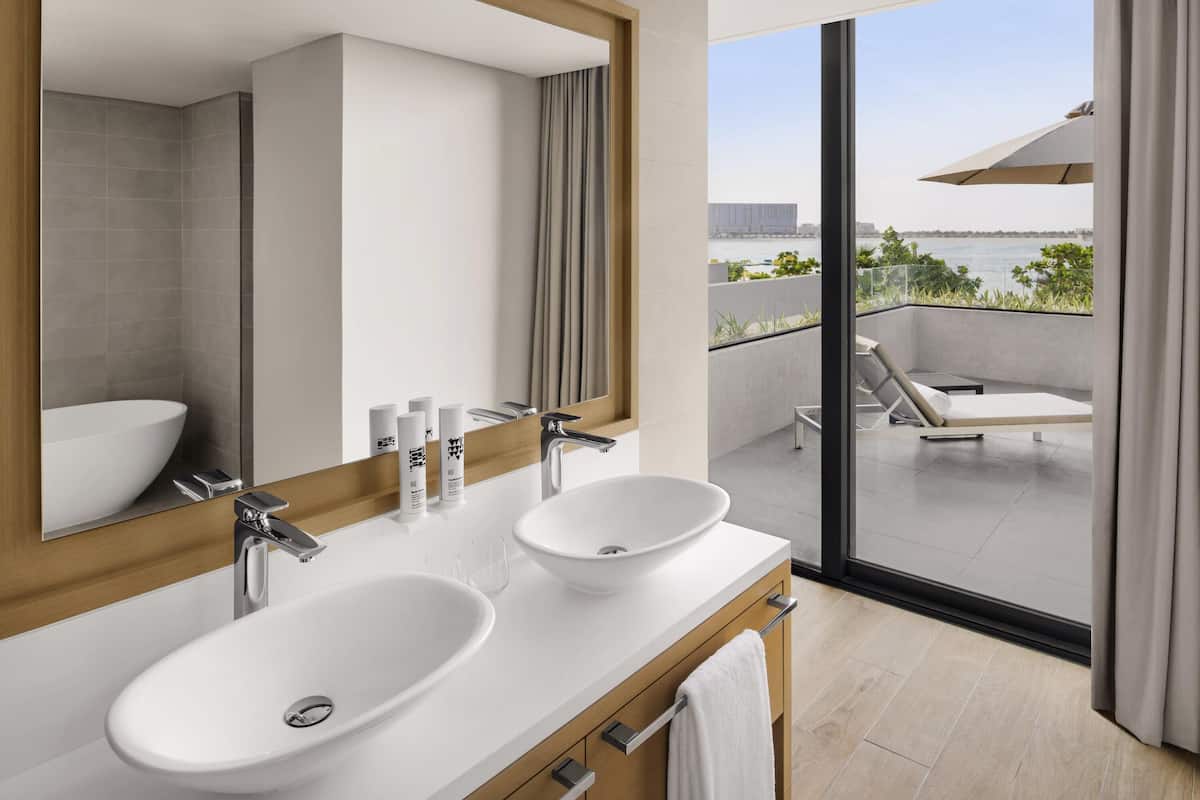 Eco-friendly toiletries, hair dryer, bathrobes, slippers