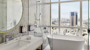 Superior Suite, 1 King Bed, City View | Premium bedding, minibar, in-room safe, individually decorated