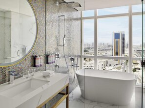 Superior Suite, 1 King Bed, City View | Premium bedding, minibar, in-room safe, individually decorated - Mövenpick Hotel Jumeirah Village Triangle (Dubai)