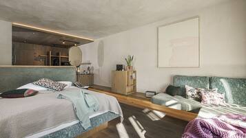 Executive suite | 1 slaapkamer, luxe beddengoed, donsdekens