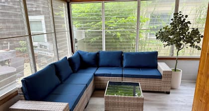 Peaceful Beach Block Oasis - 2 Story Coastal Escape - Sunroom, Patio, Badges