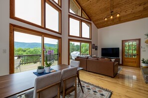 Smart TV, fireplace, DVD player, ping pong