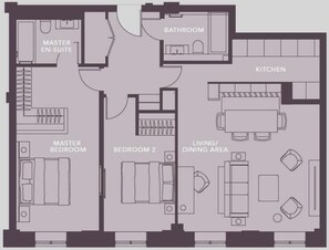 Floor plan - 2-bed Superior 103 (London)