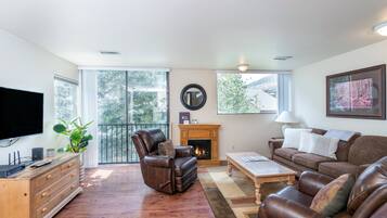 TV connectée, cheminée