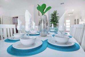 Dining - Themed 7BR w/ Pool & Game Room Near Disney (Kissimmee)