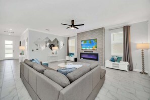 Smart TV, offices - Themed 7BR w/ Pool & Game Room Near Disney (Kissimmee)