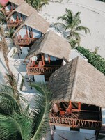 Exclusive Cabin, Private Pool, Partial Sea View | Minibar, in-room safe, laptop workspace, iron/ironing board