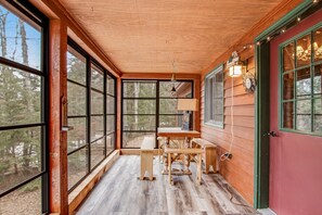 Interior - Riverfront vacation home with a dock, wood stove, full kitchen, & firepit (Lac Du Flambeau)