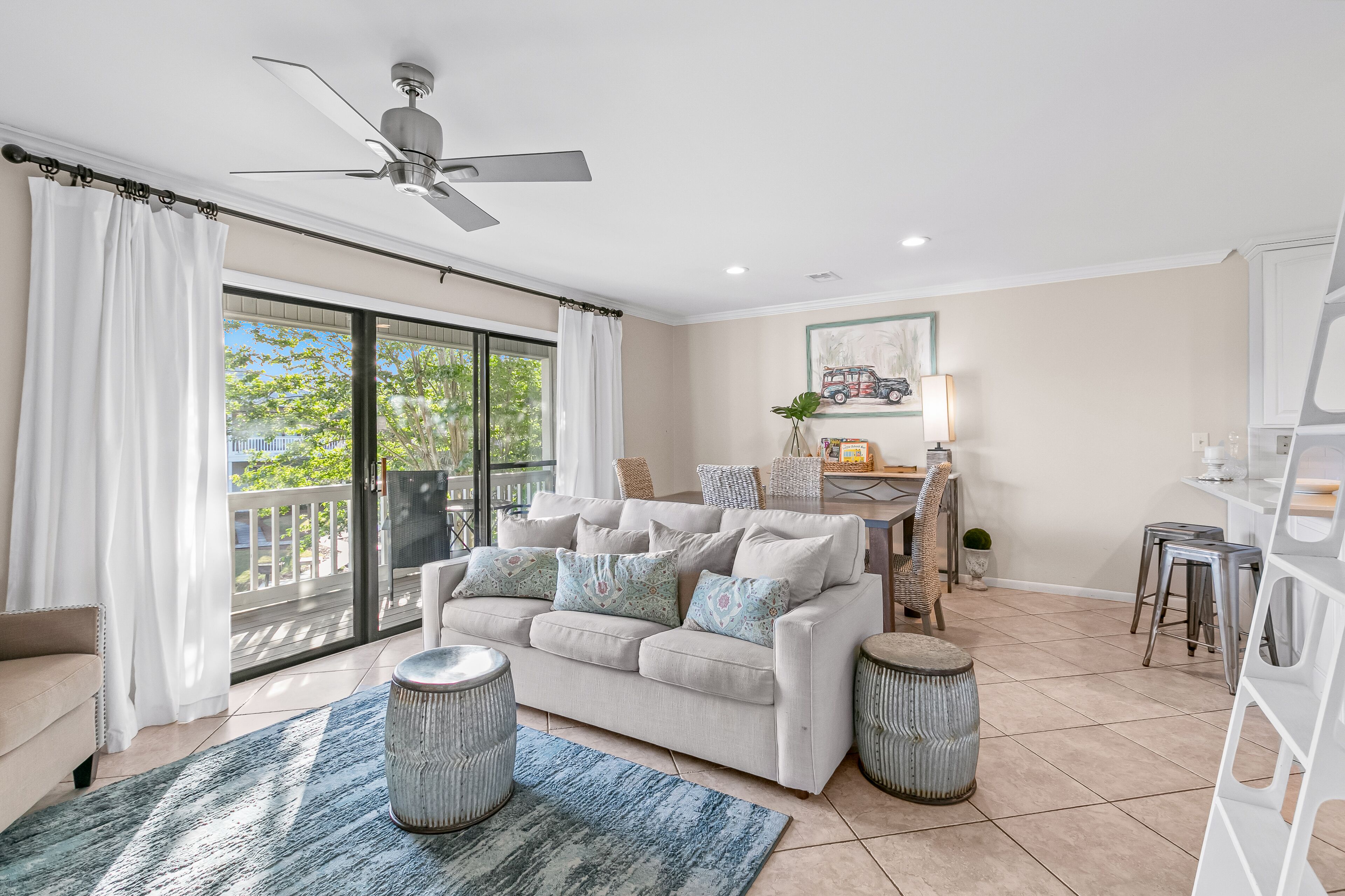 Second-floor condo with pool, beach access, WiFi, & balcony - walkable location