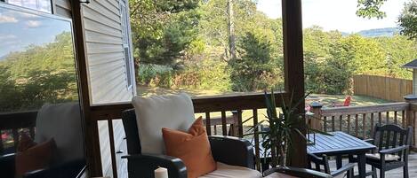 Smart TV, chimenea y libros