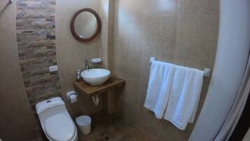 Shower, toilet paper