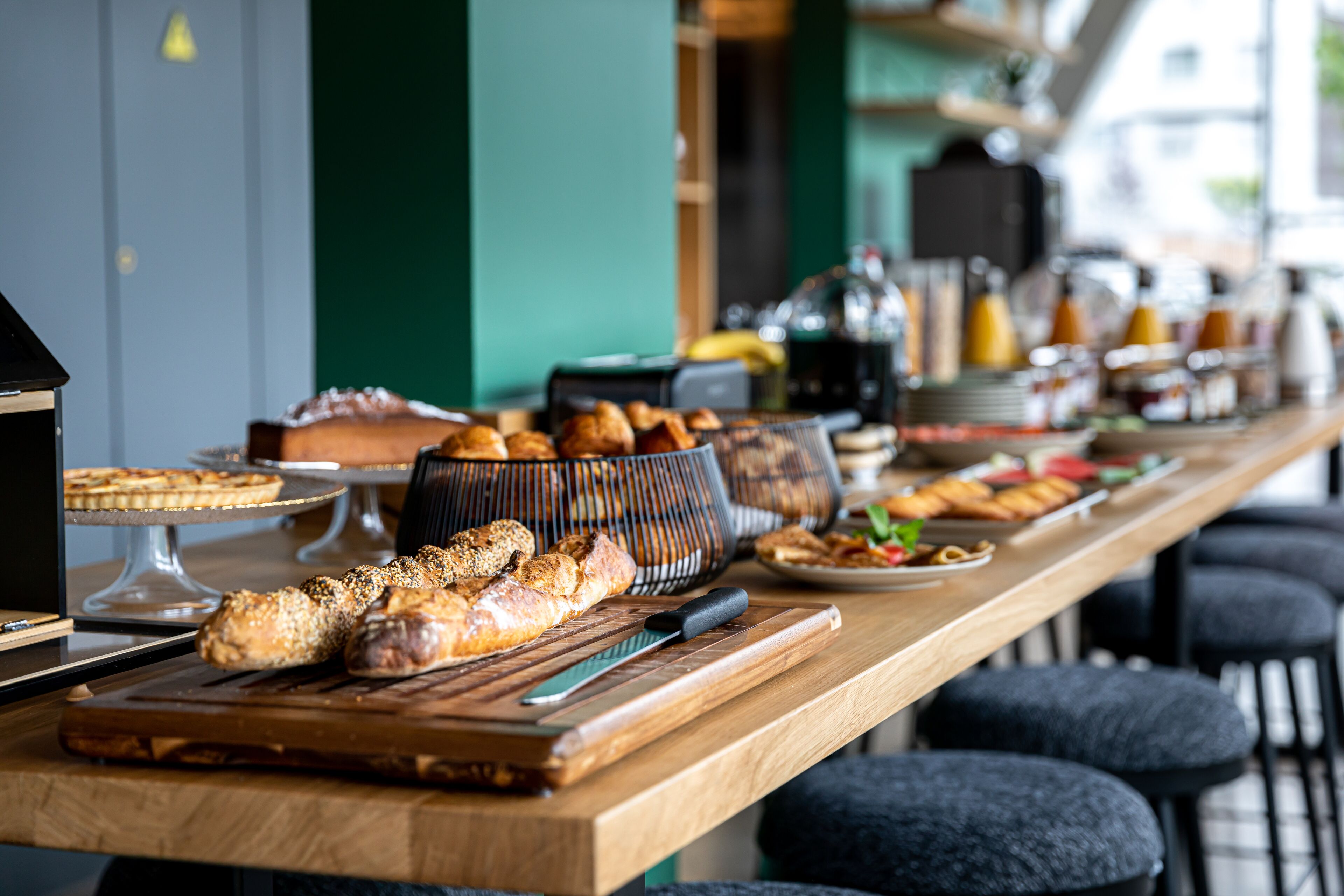 daily buffet breakfast (eur 18 per person)