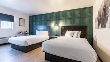 Comfort Double Room | Premium bedding, Select Comfort beds, desk, laptop workspace