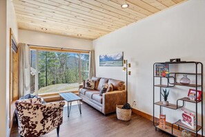 Una Smart TV, una chimenea