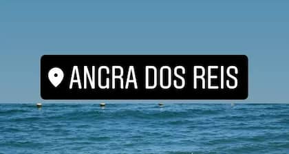 Beautiful apartment in Angra facing the , on the sand with 2 bedrooms, new condominium