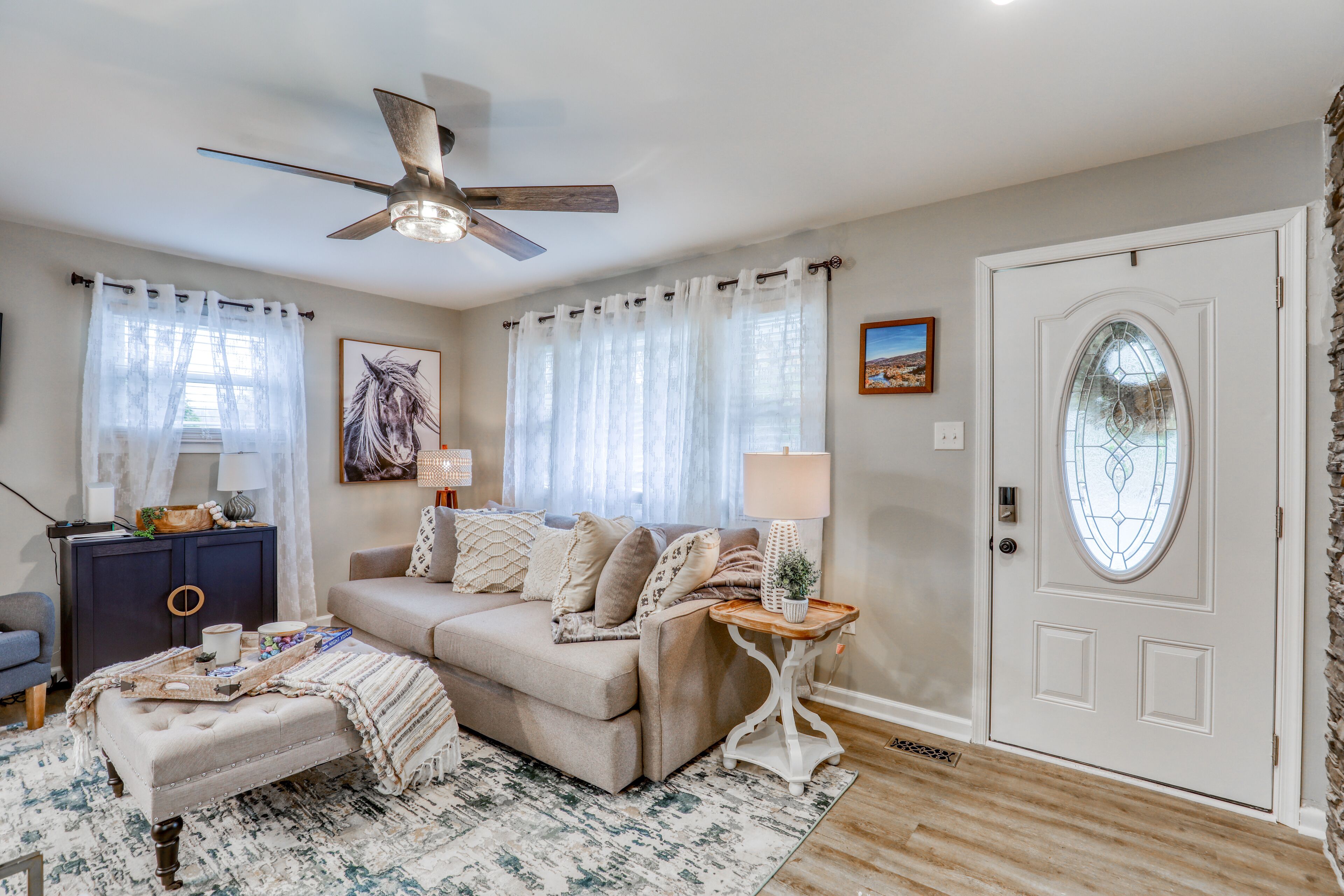 TV connectée, cheminée