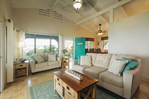 Smart TV, books, stereo