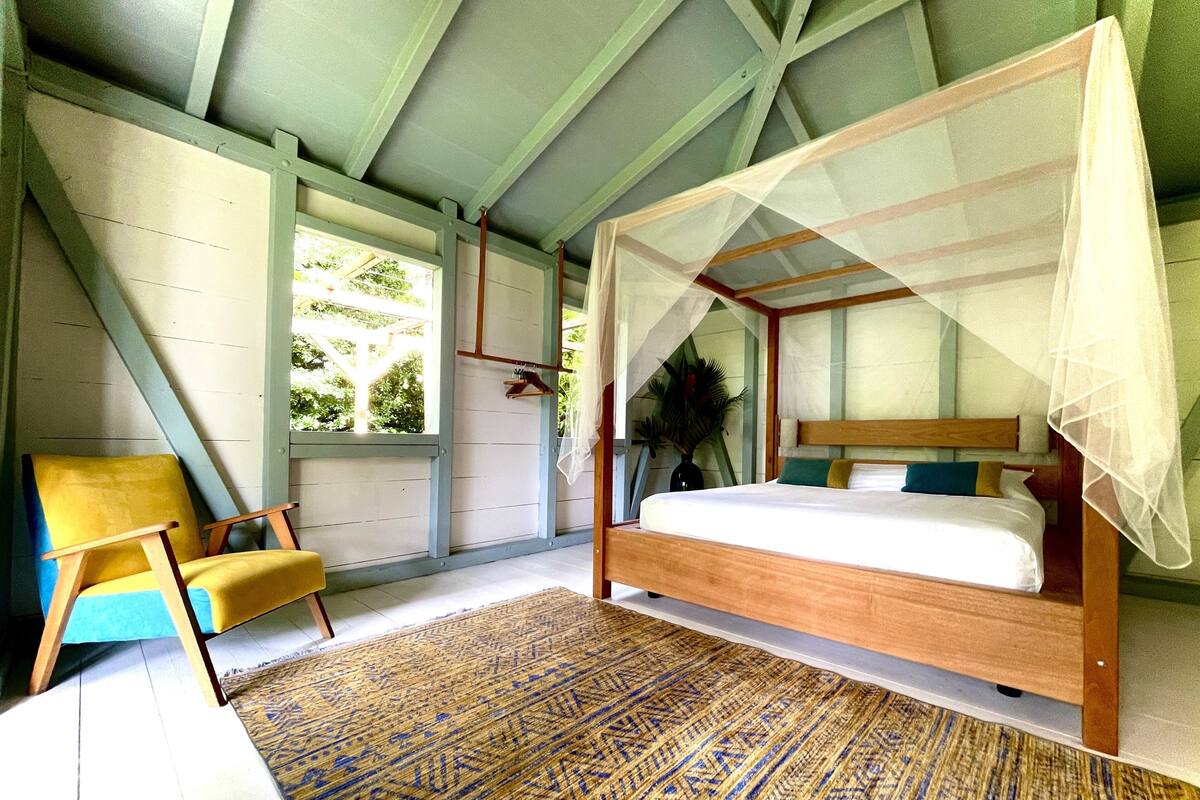 Casa de campo Signature, baño privado, vistas al mar | Sábanas italianas Frette y ropa de cama de alta calidad