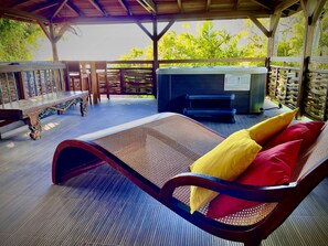 Honeymoon Suite, Private Bathroom, Sea View | Terrace/patio - Habitation Caféière Samana Beauséjour (Pointe-Noire)