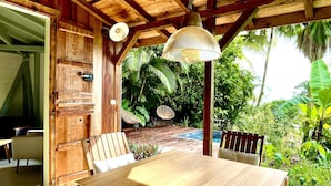 Signature Cottage, Private Bathroom, Sea View | Terrace/patio - Habitation Caféière Samana Beauséjour (Pointe-Noire)