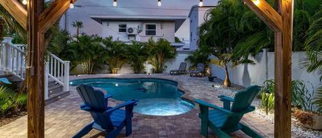 A heated pool