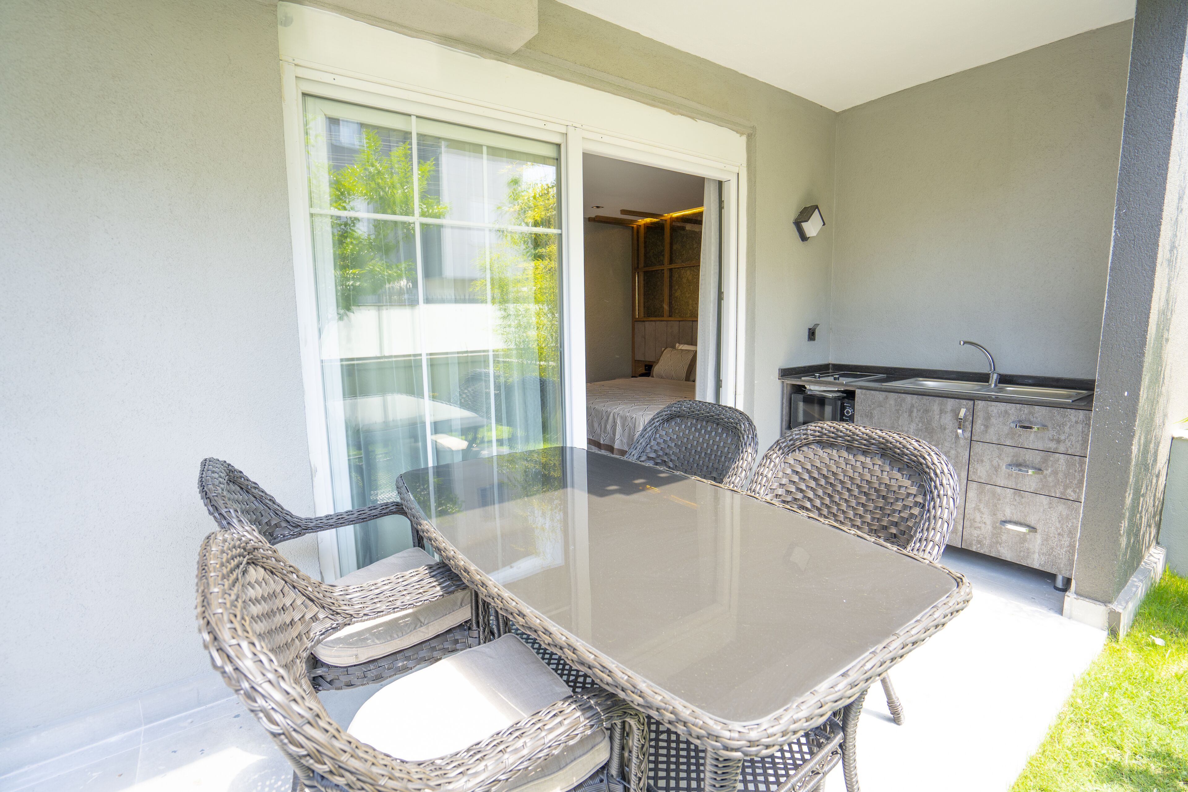 garden deluxe room with jacuzzi | private kitchenette | eco-friendly cleaning products