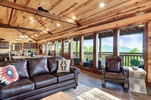 Smart TV, fireplace, video games, books