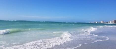 Sun loungers, beach towels