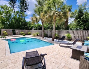 A heated pool