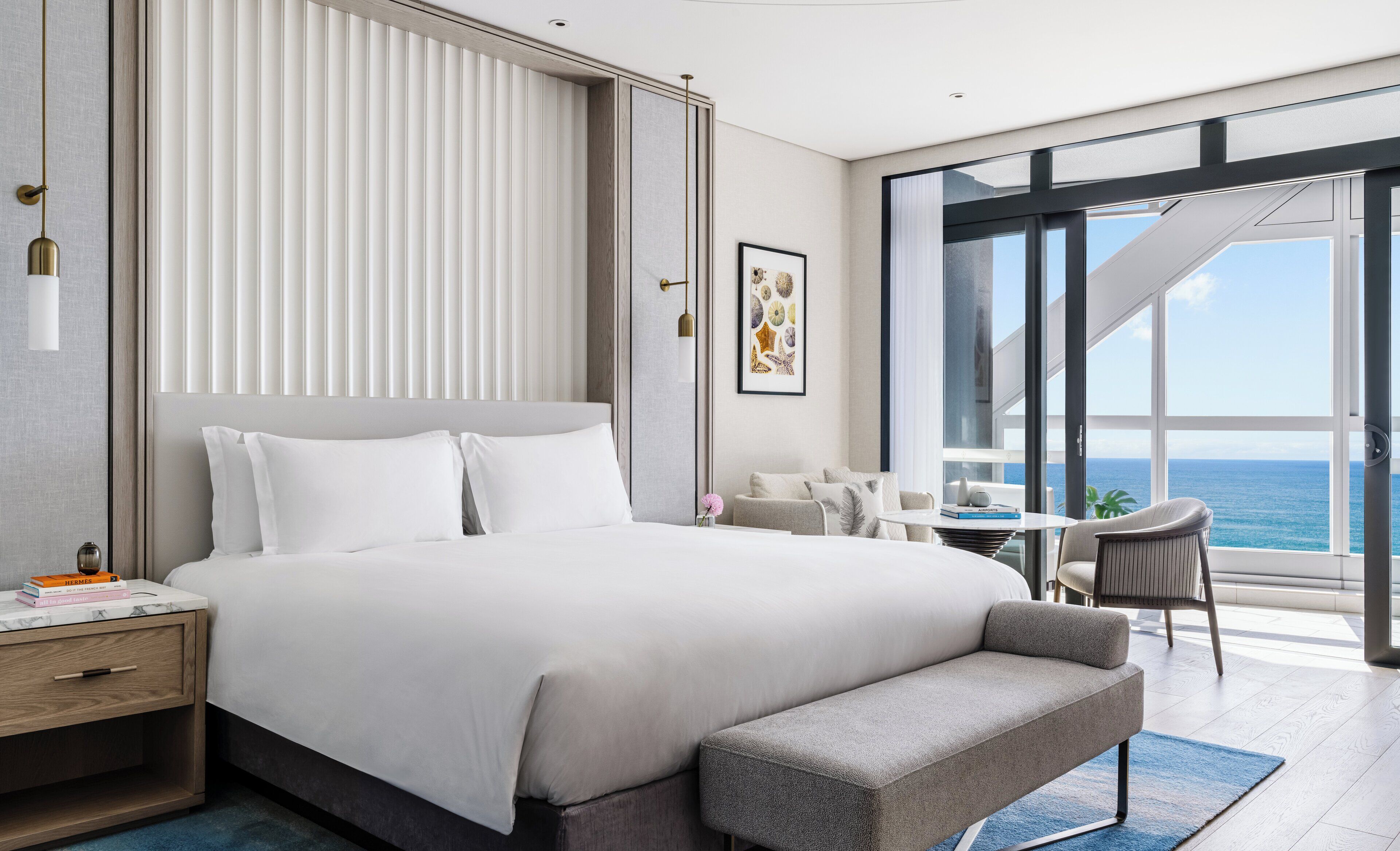 Premium bedding, down comforters, pillowtop beds, in-room safe