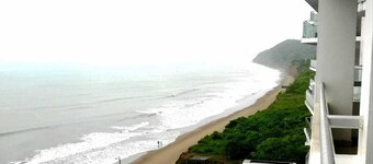 Romantic beach front view.