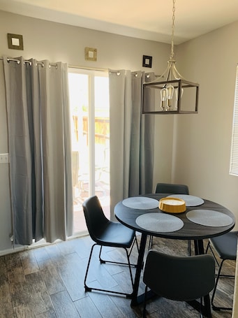 Dining. Nice, & cool 4- bedroom home to enjoy a stay and relax in.