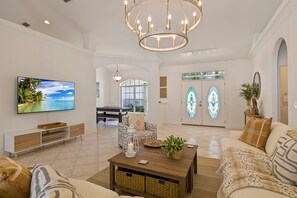 Unclassified image, 3 of 73, button - Oasis Heated Pool Spa Fenced Yard Bicycles (Palm Coast)