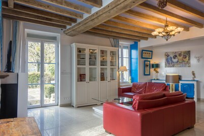 House on the banks of the Loire with exceptional view of the Château de Sully