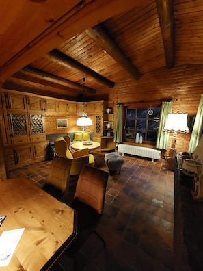 Interior - BIBERCHALET and BIBERBAU as compl. House with terrace, garden and garden sauna (Bad Lauterberg im Harz)