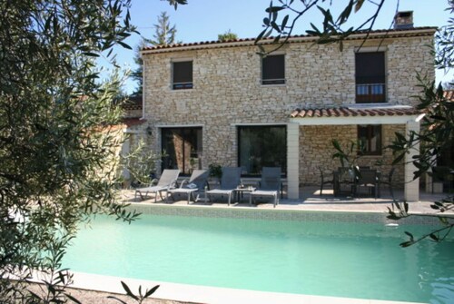 Charming Lacerisay stone residence with large swimming pool