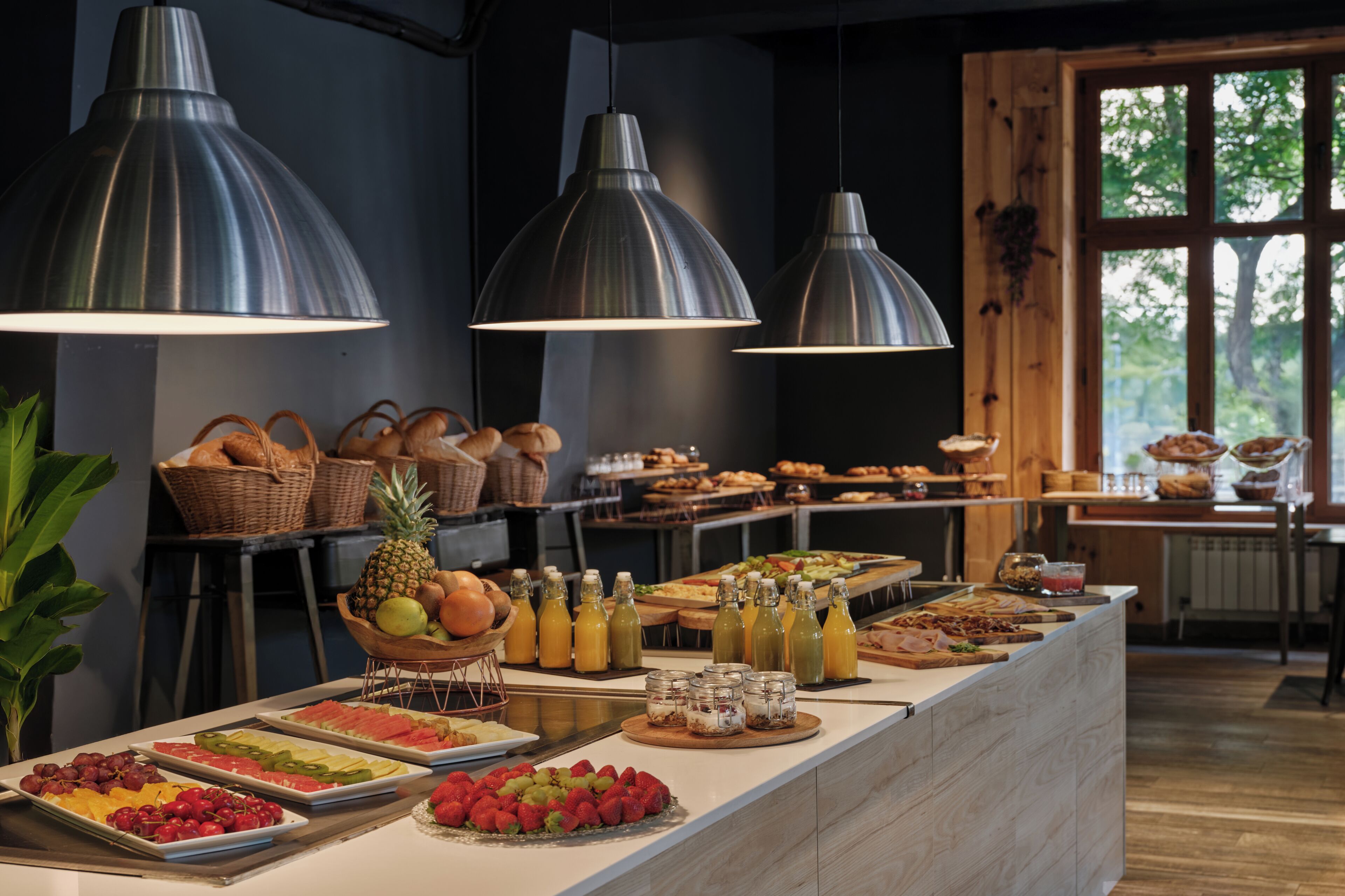 Daily buffet breakfast (EUR 14 per person)