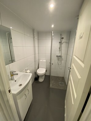 Combined shower/bathtub