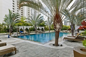 Una piscina riscaldata