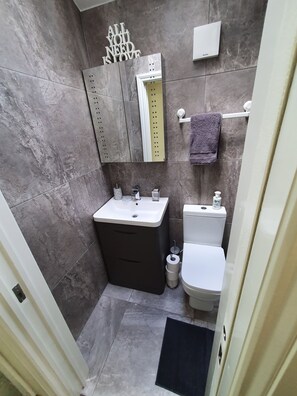 Shower, toilet paper