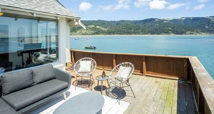 Views for miles of the Ocean and Bolinas Lagoon